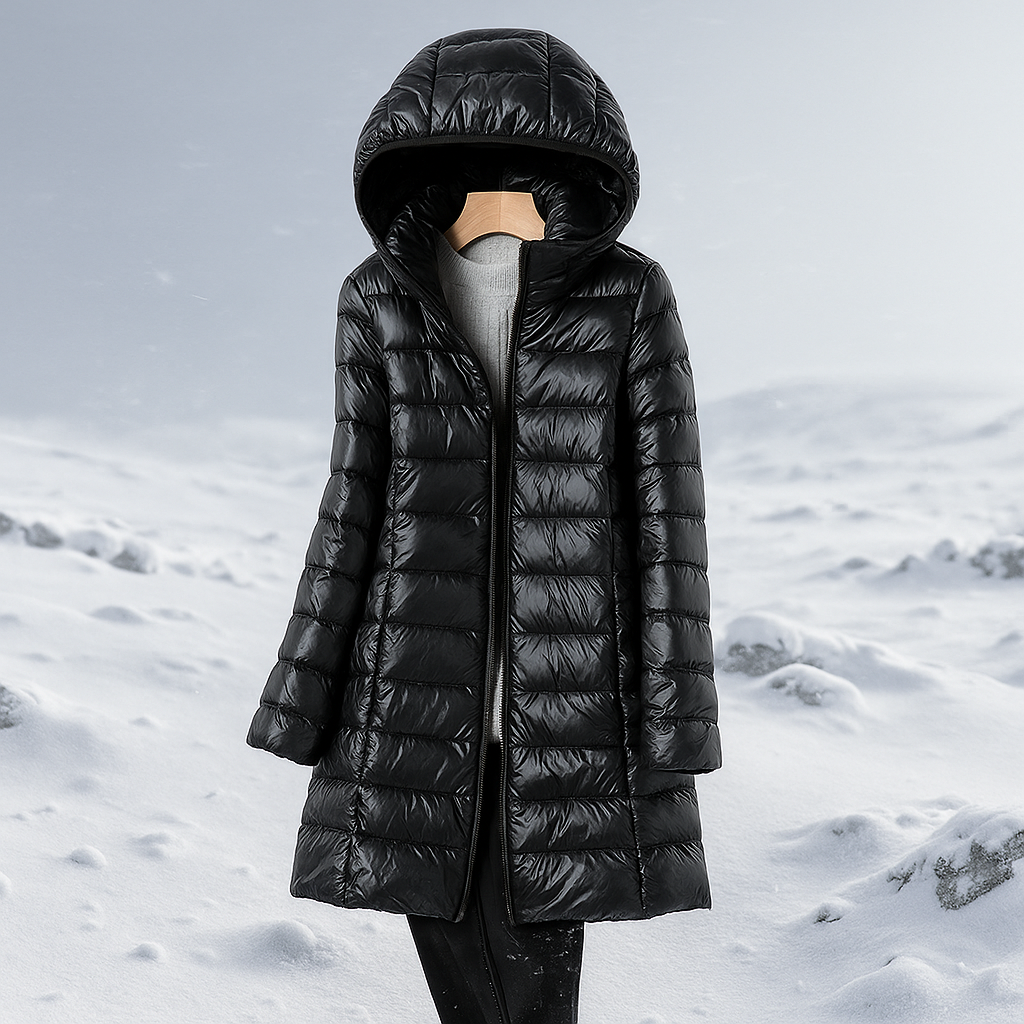 ModeGeist | Steppmantel mit Kapuze für Damen Marenne