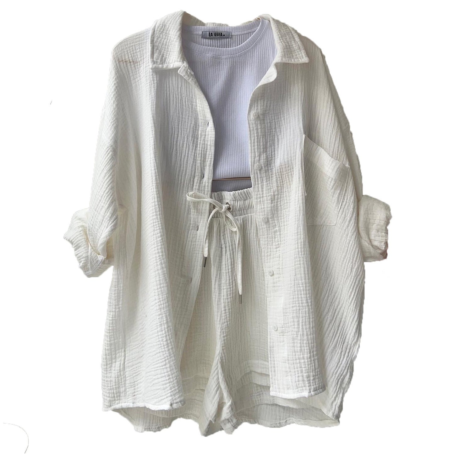 Fudus Langarmshirt und Shorts Set