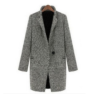 Damen eleganter, gemusterter Blazer mit strukturiertem Design ModeGeist