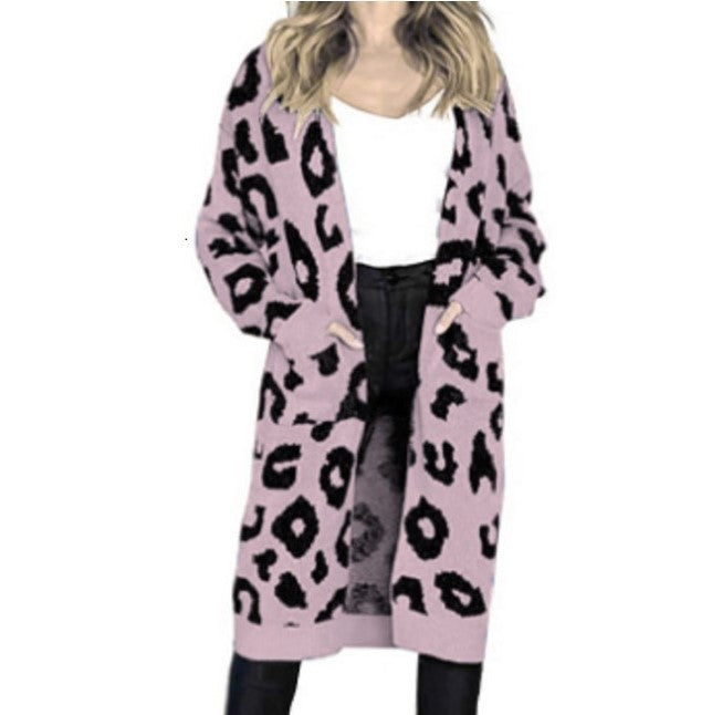 Damen Langärmliger Strickmantel ModeGeist
