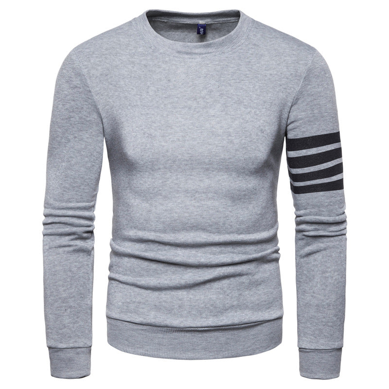Herren modischer Sweatshirt mit sportlichem Streifen-Design ModeGeist