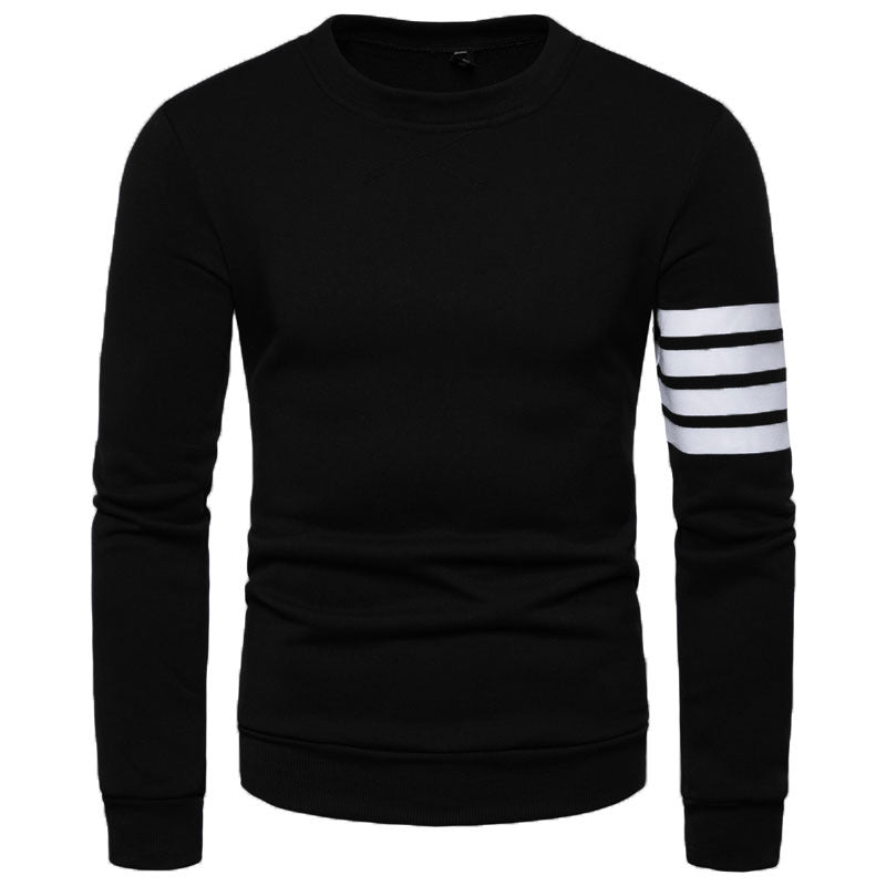 Herren modischer Sweatshirt mit sportlichem Streifen-Design ModeGeist