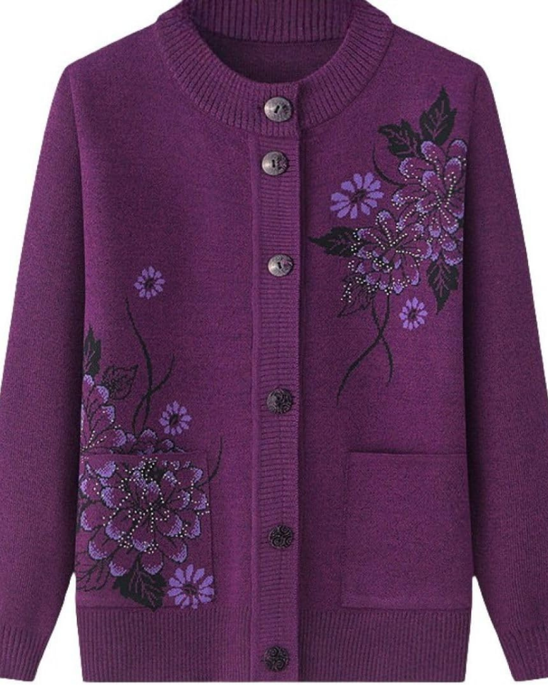 ModeGeist | Floral Charm Strickjacke