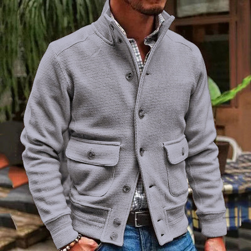 Koviel Strickjacke im Cargo-Stil