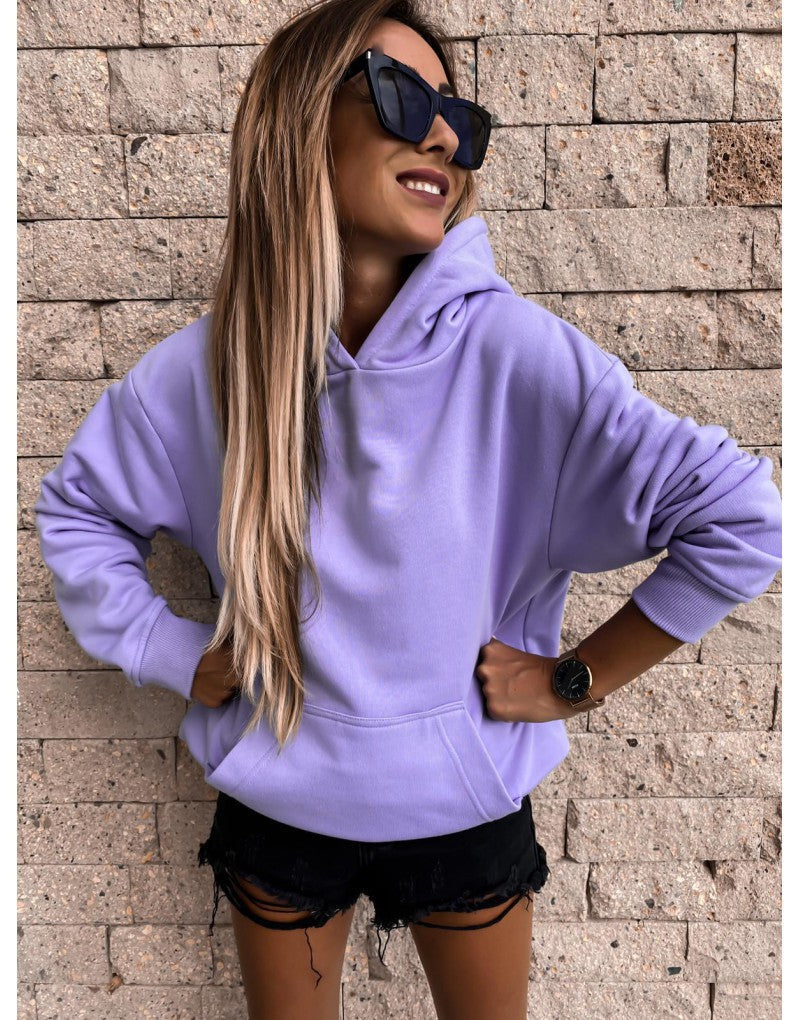Damen Kapuzenpullover mit weichem Fleece-Innenfutter und lässigem Schnitt ModeGeist
