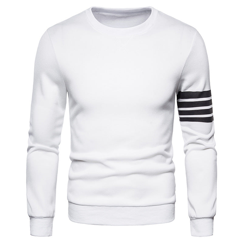 Herren modischer Sweatshirt mit sportlichem Streifen-Design ModeGeist