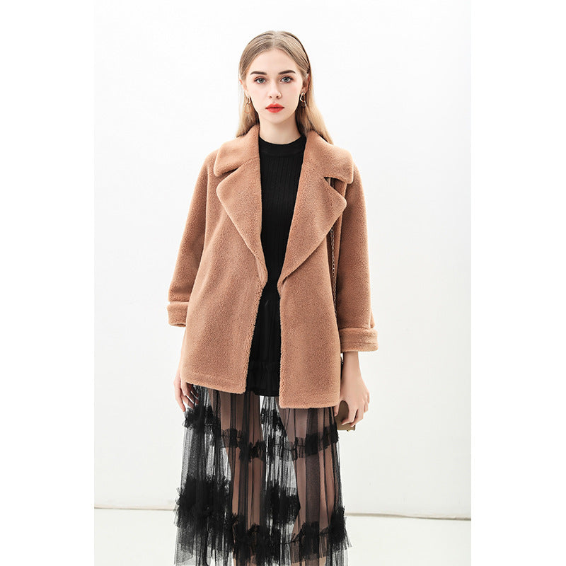 Damen Modische Manteljacke im Oversized-Stil ModeGeist
