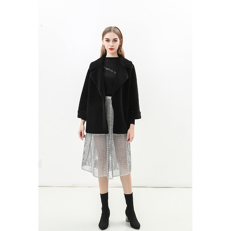 Damen Modische Manteljacke im Oversized-Stil ModeGeist