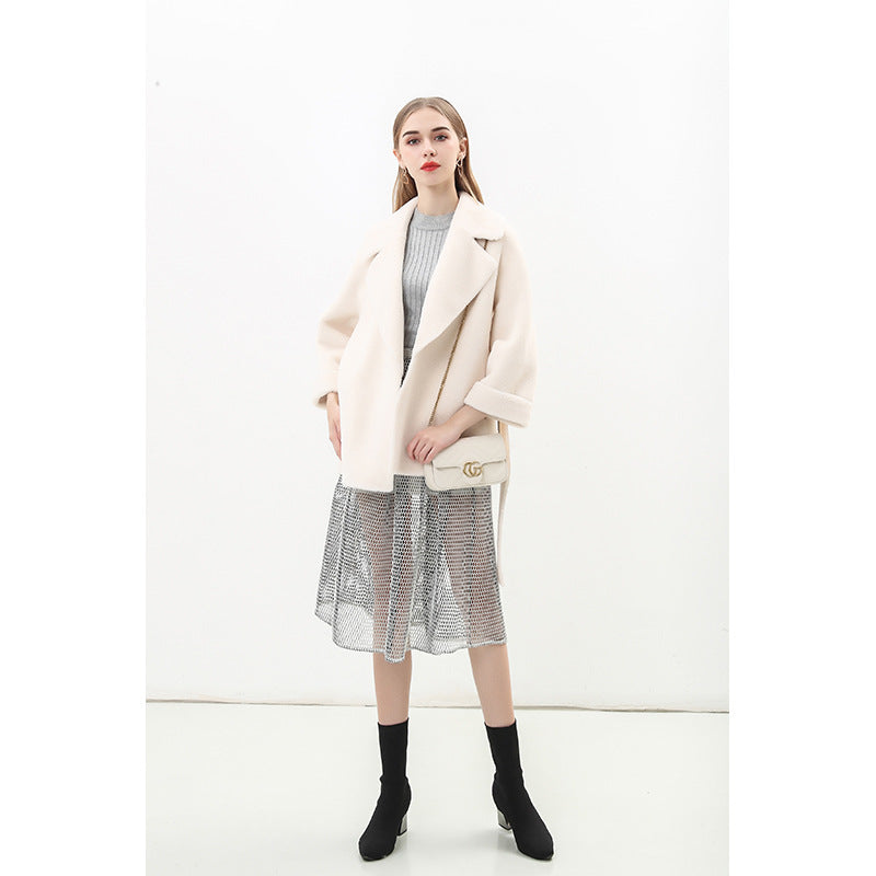 Damen Modische Manteljacke im Oversized-Stil ModeGeist