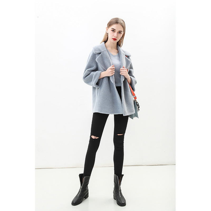 Damen Modische Manteljacke im Oversized-Stil ModeGeist