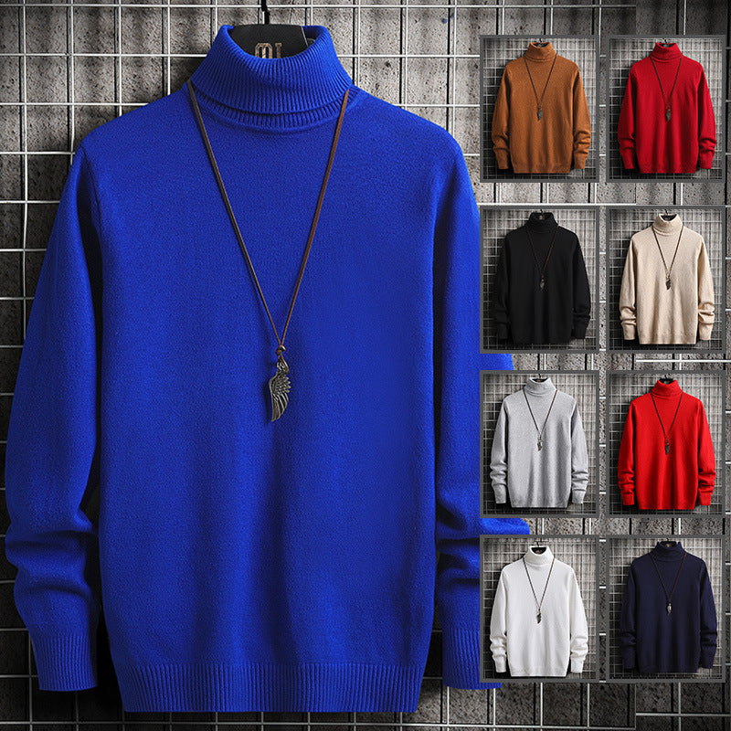 Herren Rollkragenpullover aus hochwertiger Strickware mit lässiger Passform ModeGeist