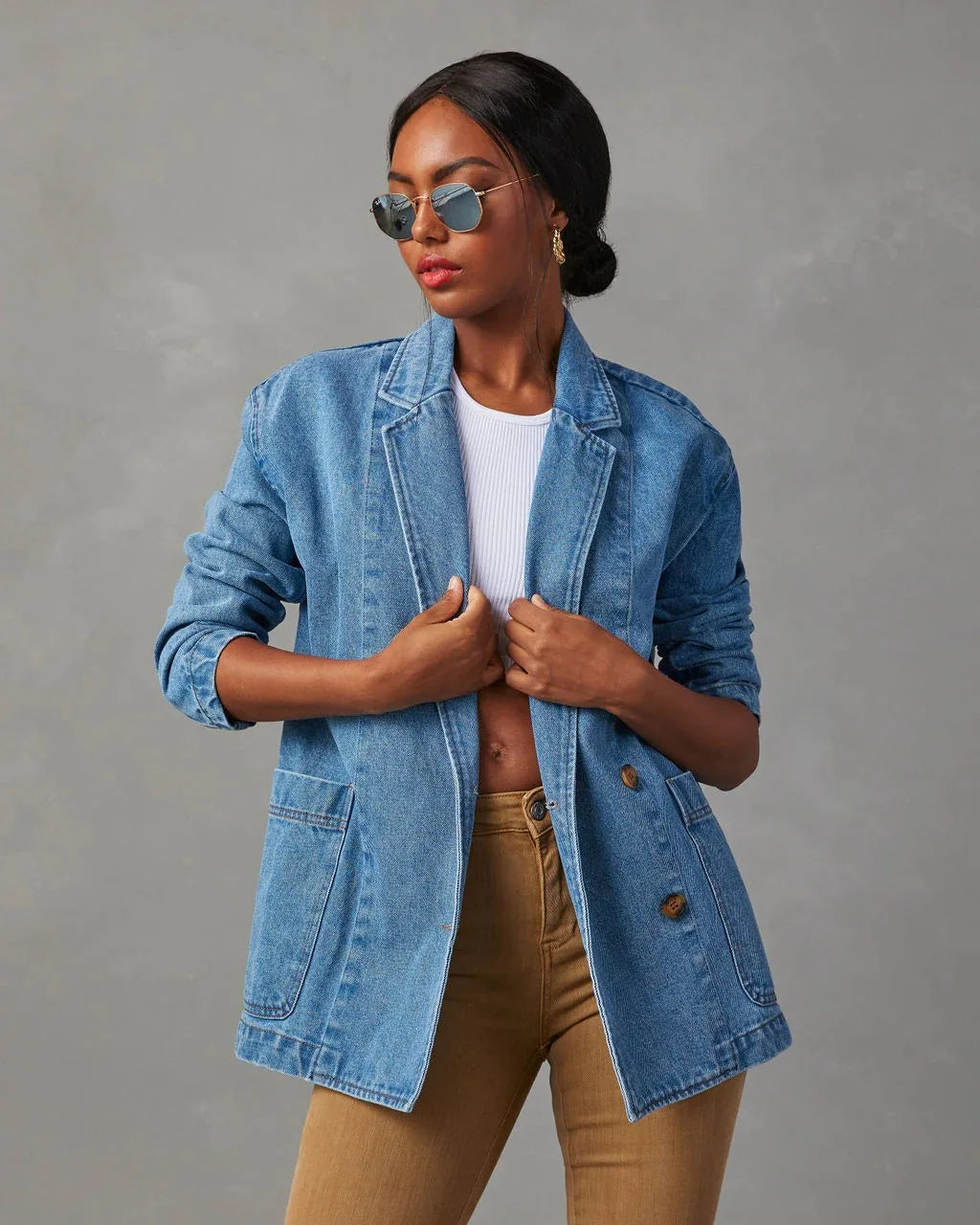 ModeGeist | Jeans Blazerjacke für Damen