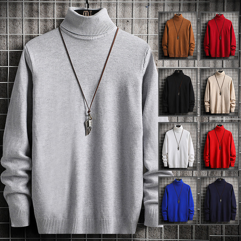 Herren Rollkragenpullover aus hochwertiger Strickware mit lässiger Passform ModeGeist