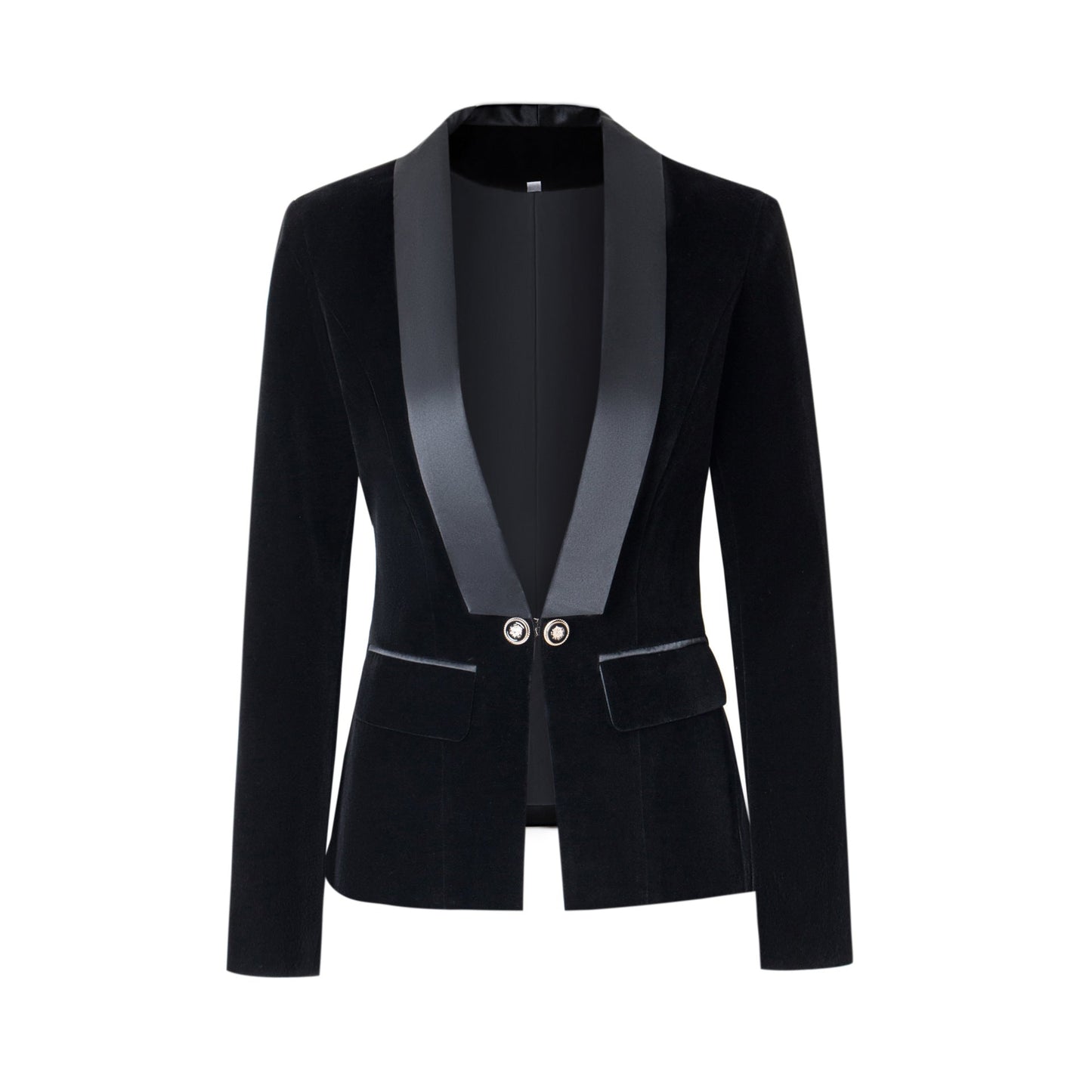 Damen Blazerjacke mit glänzenden Akzenten und strukturiertem Schnitt ModeGeist