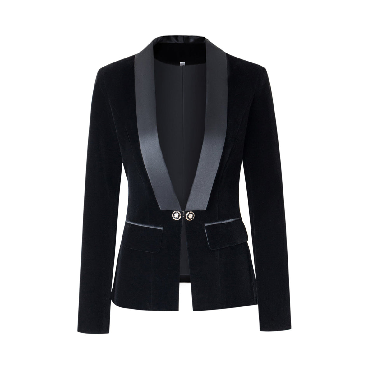 Damen Blazerjacke mit glänzenden Akzenten und strukturiertem Schnitt ModeGeist