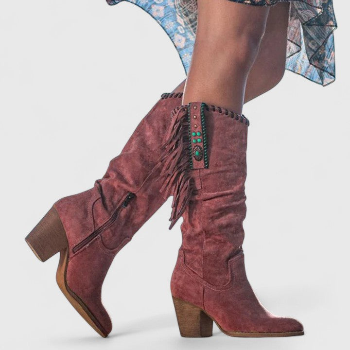MODEGEIST Damen Komfort-Stiefel Knöchelhoch Stützende Sohle