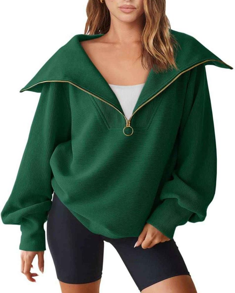 ModeGeist | Halbreißverschluss Vielseitiger Pullover