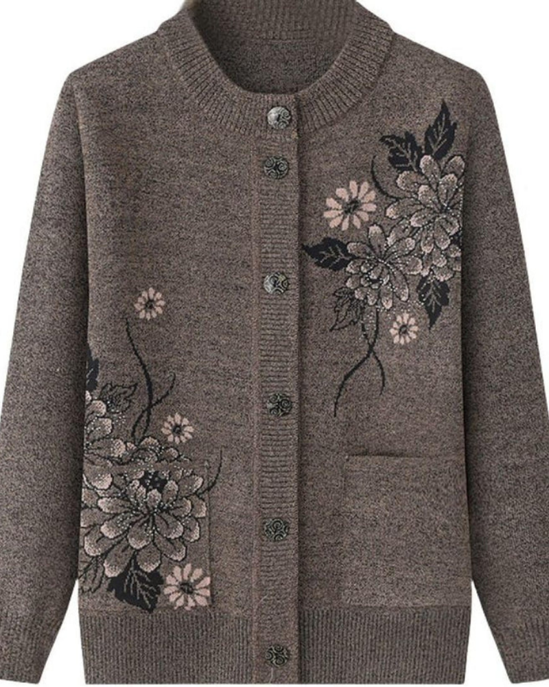 ModeGeist | Floral Charm Strickjacke