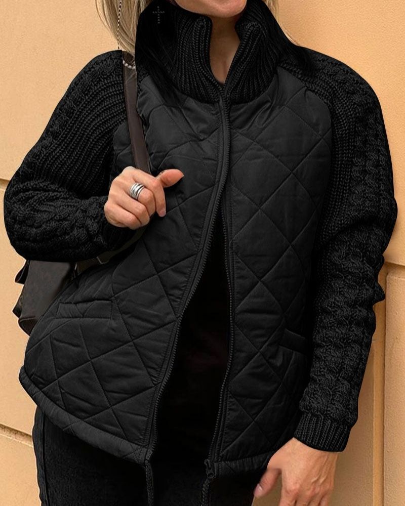 ModeGeist | Legere Strickjacke mit Reißverschluss