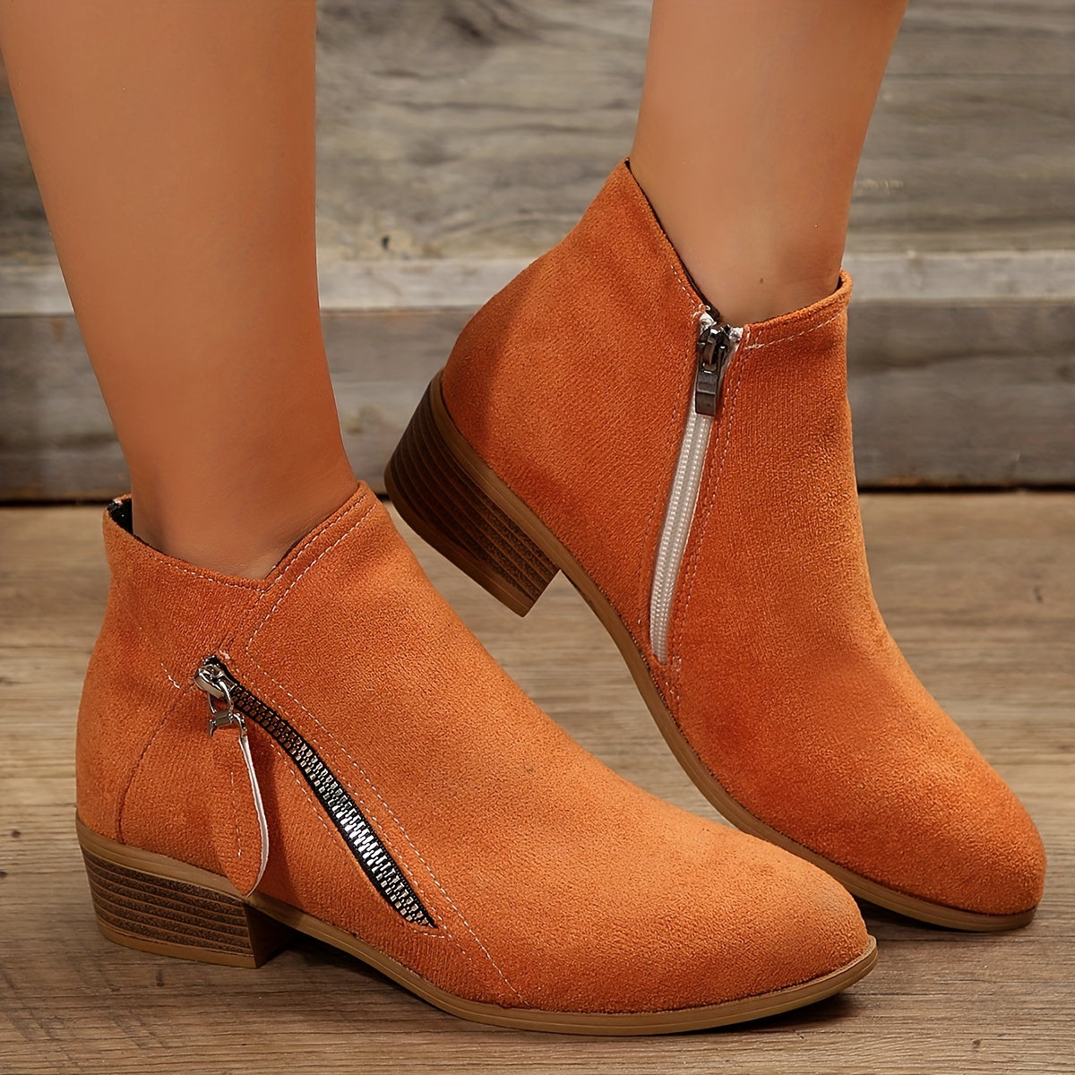 Damen-Stiefeletten Klaudia: Elegantes Design mit praktischem Reißverschluss