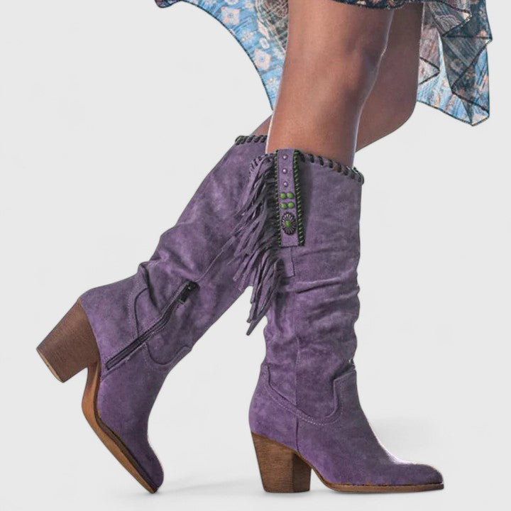 MODEGEIST Damen Stiefel Komfort Gepolstert Stabil Schwarz