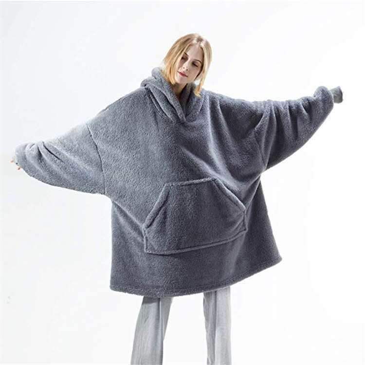 Damen Großer Kapuzenpullover mit kuscheligem Fleece und praktischen Taschen ModeGeist