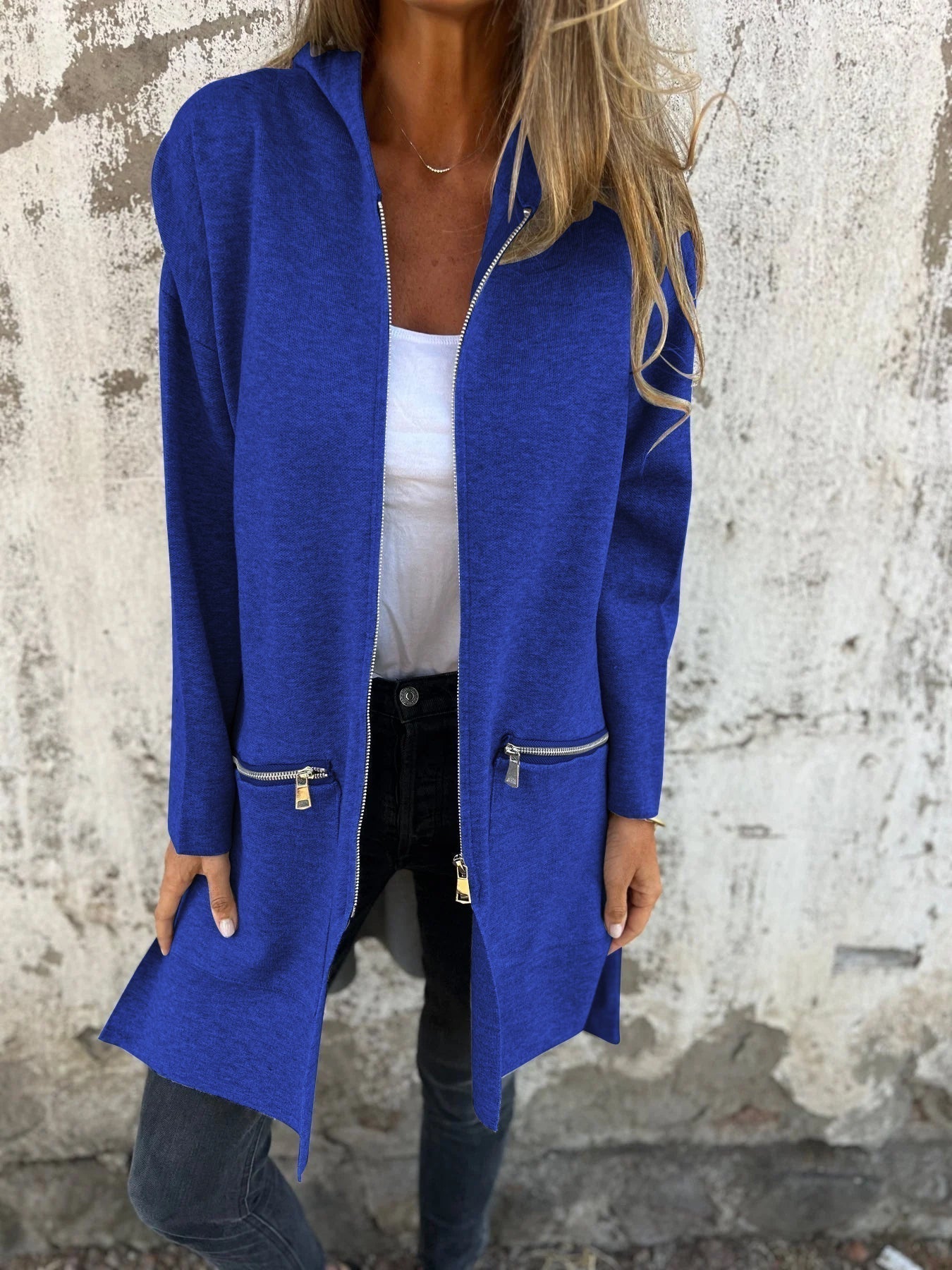 Langer Kapuzenpullover für Damen von Fudus
