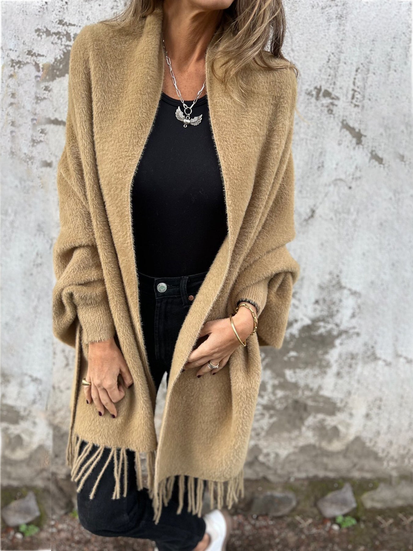 ModeGeist | Langärmelige Strickjacke