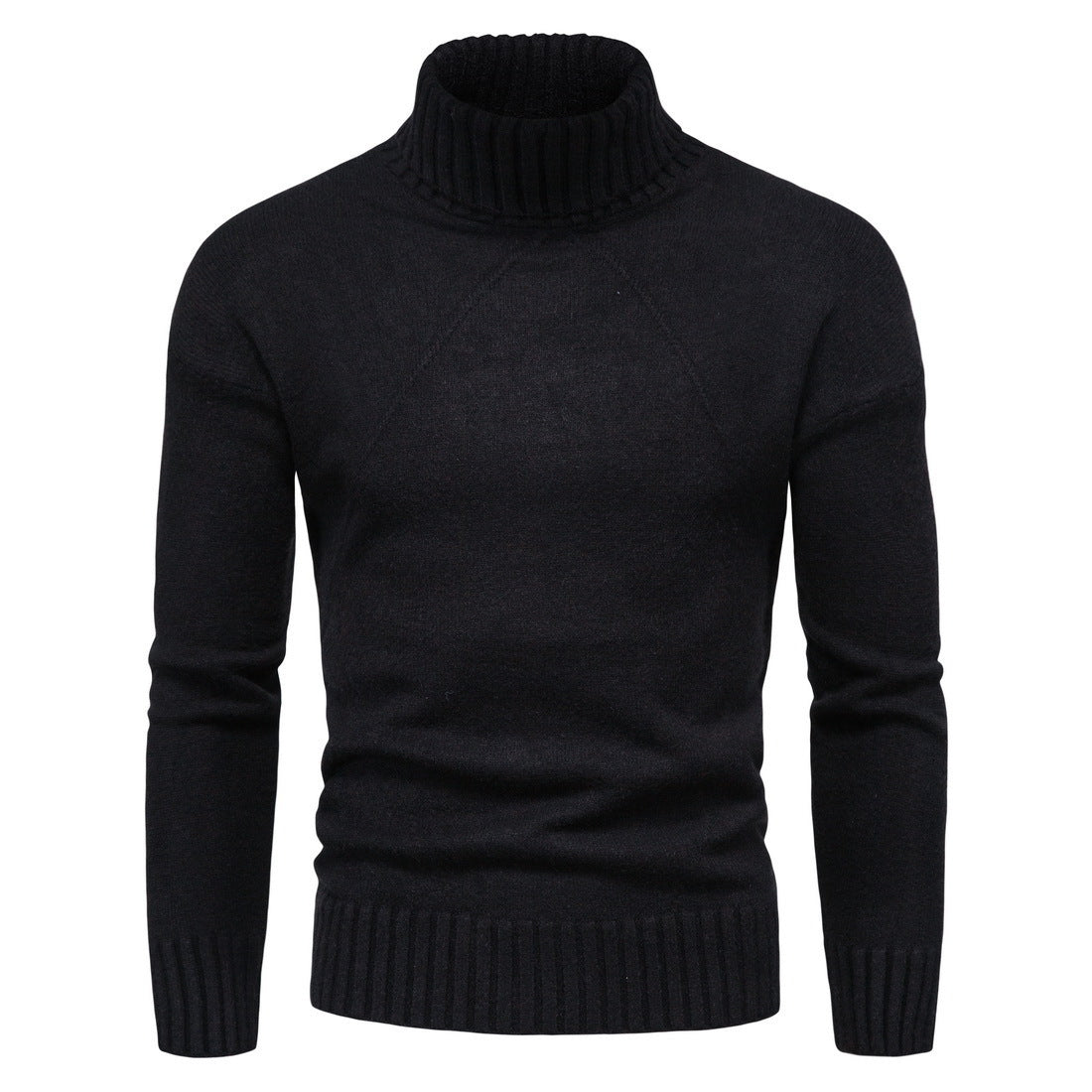 Damen Hochwertiger Rollkragenpullover mit luxuriösem Strickmuster ModeGeist