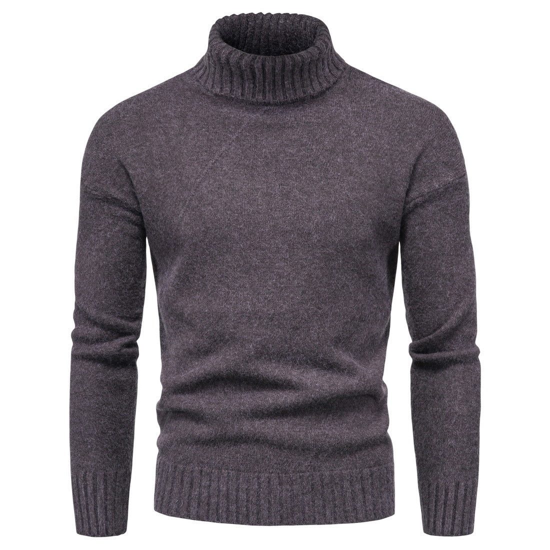 Damen Hochwertiger Rollkragenpullover mit luxuriösem Strickmuster ModeGeist