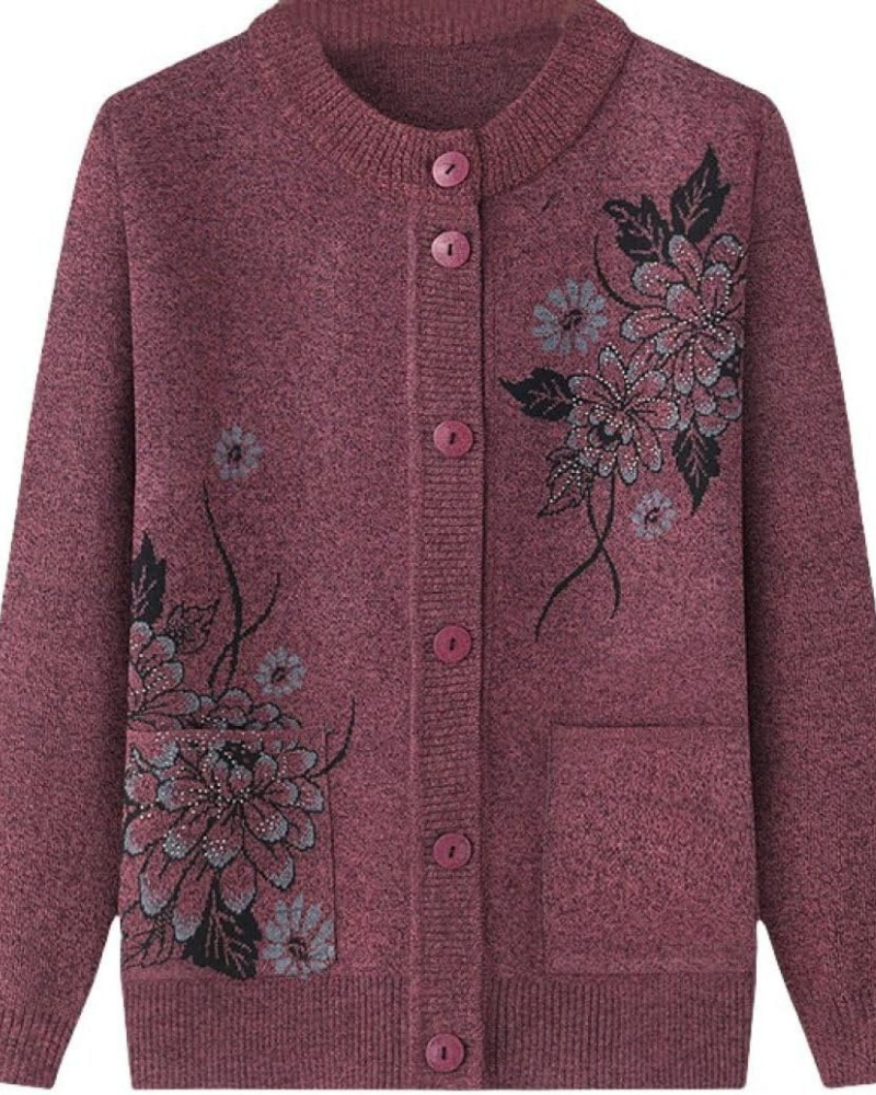 ModeGeist | Floral Charm Strickjacke