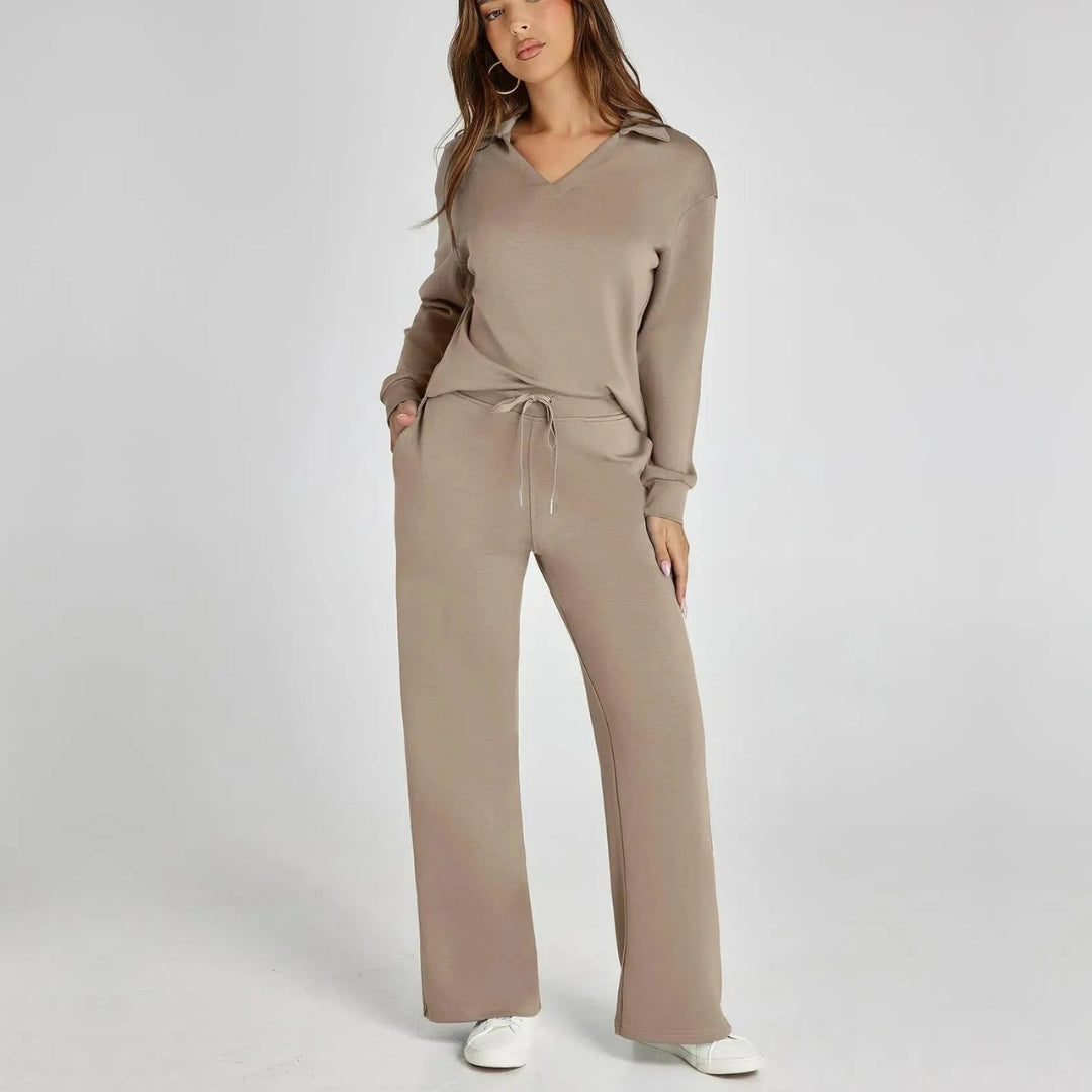 ModeGeist | Damen Loungewear Satz mit Weiten Hosen