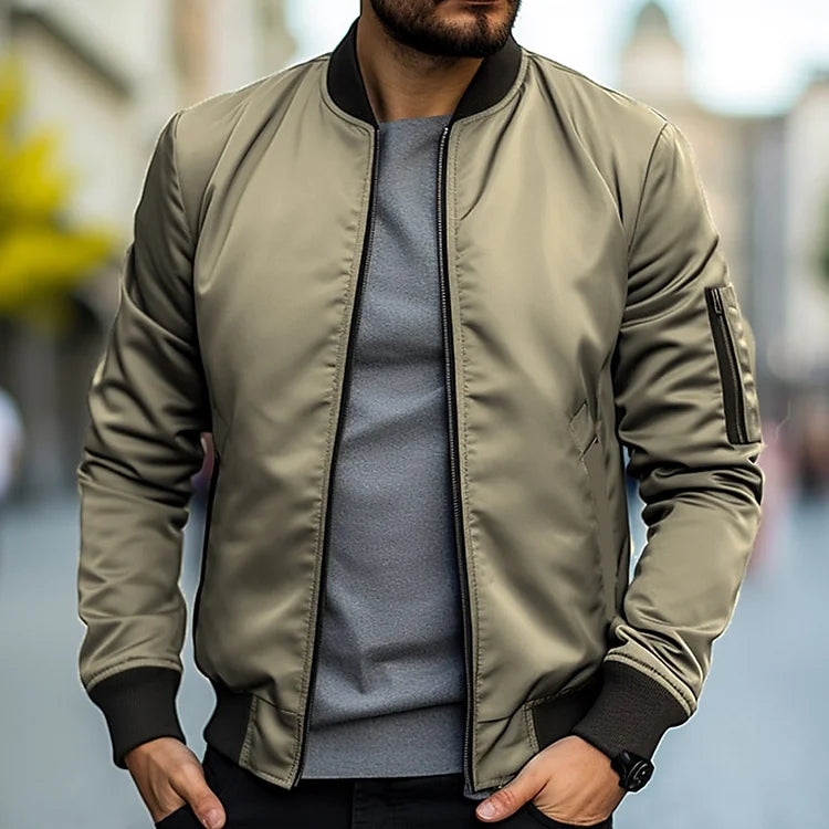 Slim Fit Men's Zip-Up Jacket