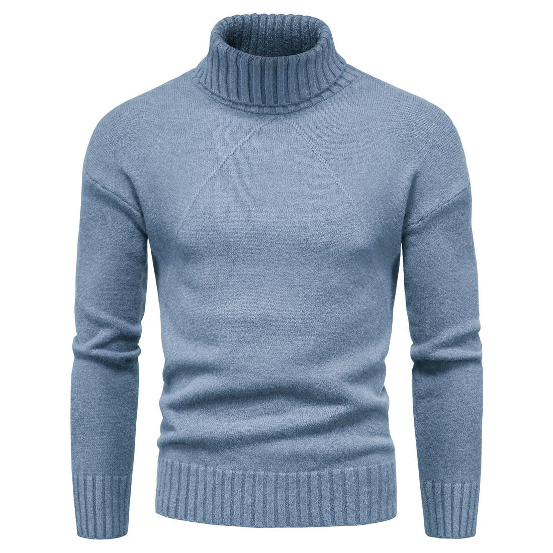 Damen Hochwertiger Rollkragenpullover mit luxuriösem Strickmuster ModeGeist