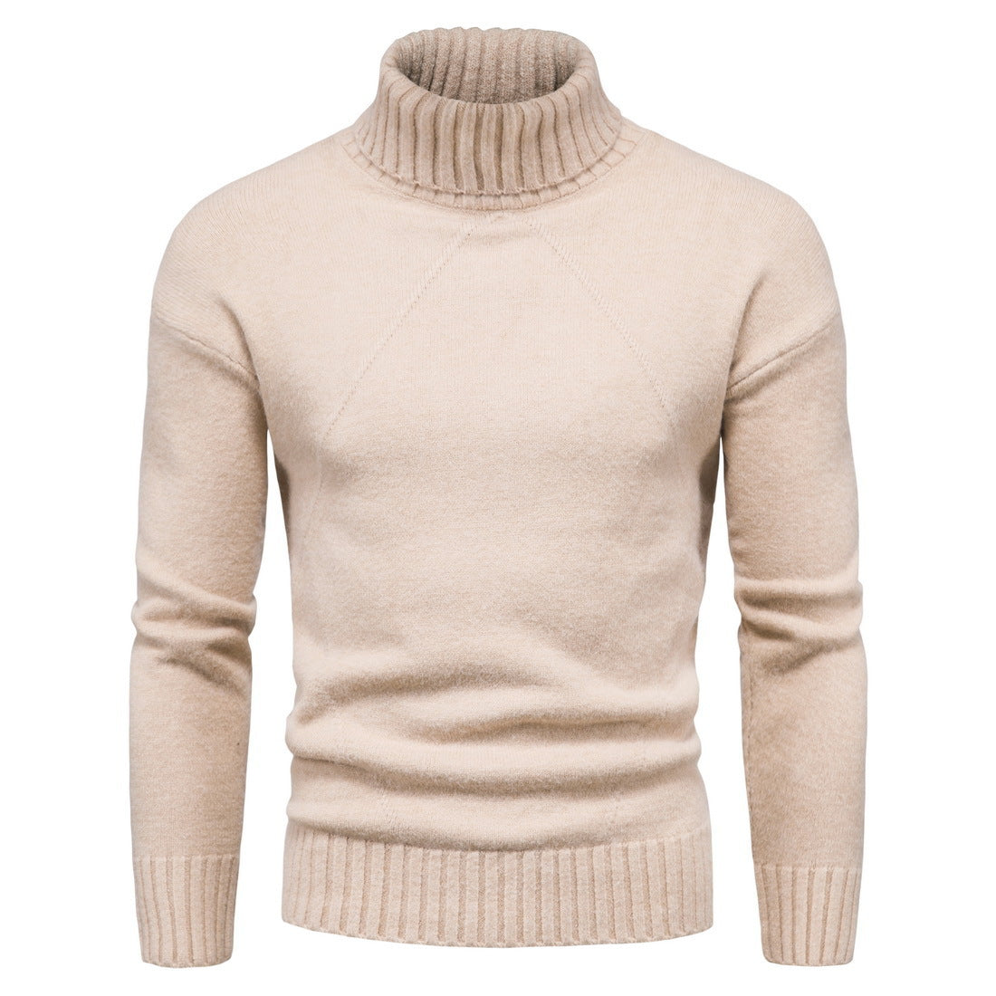 Damen Hochwertiger Rollkragenpullover mit luxuriösem Strickmuster ModeGeist