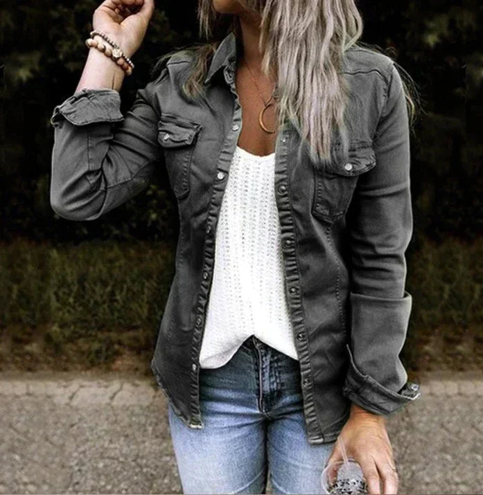 ModeGeist | Lässige Denim Weichjacke