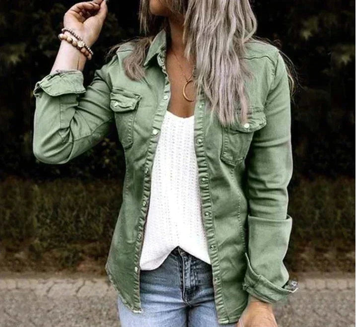 ModeGeist | Lässige Denim Weichjacke