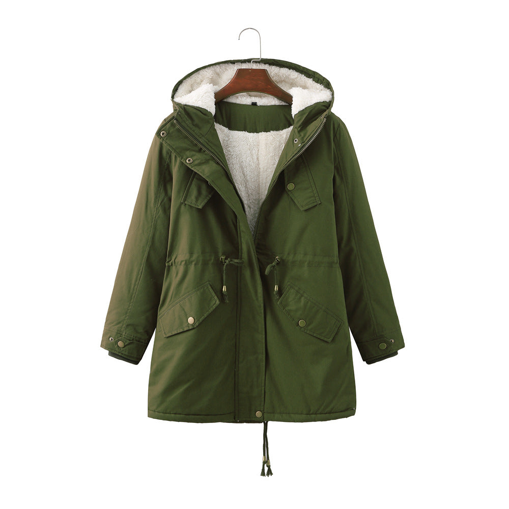 Damen warm gefütterte Parka-Jacke ModeGeist