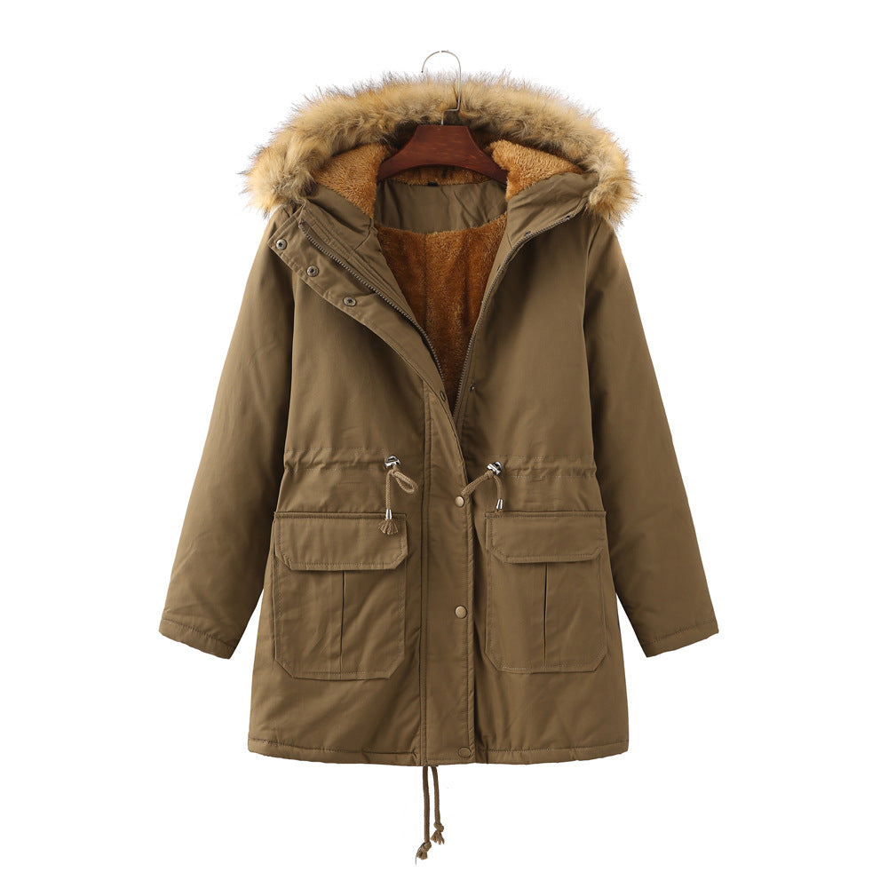 Damen warm gefütterte Parka-Jacke ModeGeist