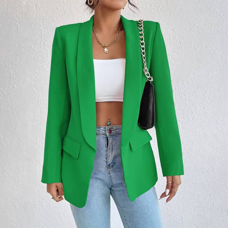 Avelena: Elegantes Blazer mit offenem Vorderteil und langen Ärmeln