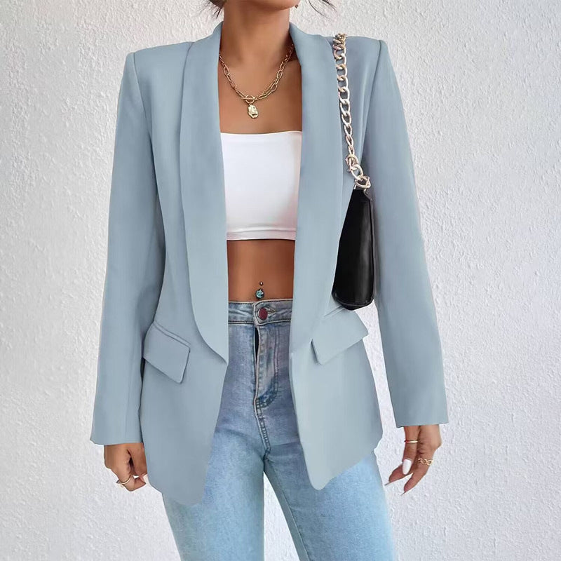 Avelena: Elegantes Blazer mit offenem Vorderteil und langen Ärmeln