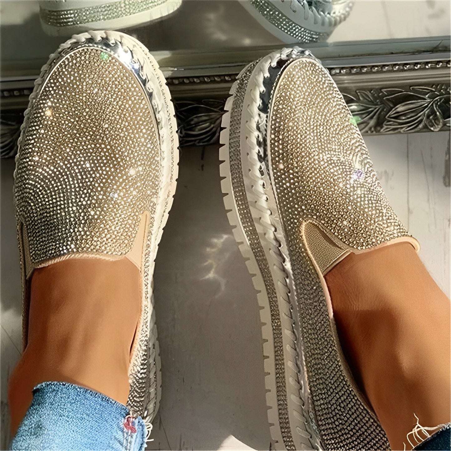 Patricia Loafer mit funkelnden Diamanten