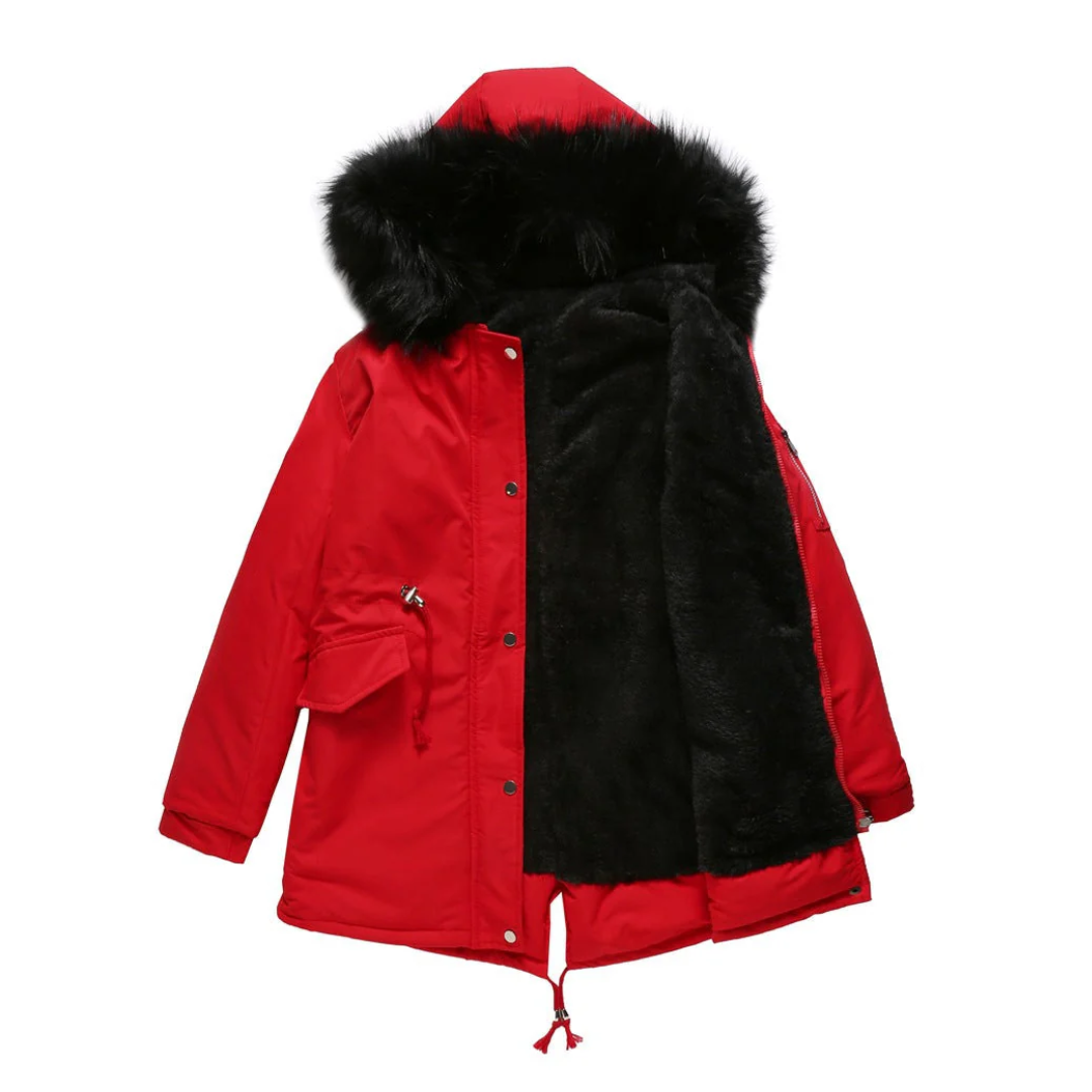 ModeGeist | Winter Parka Jacke Niederknöpfen