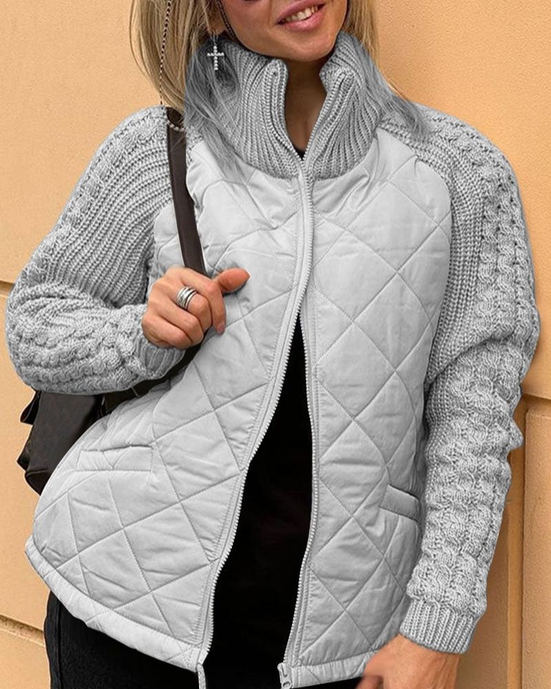 ModeGeist | Legere Strickjacke mit Reißverschluss