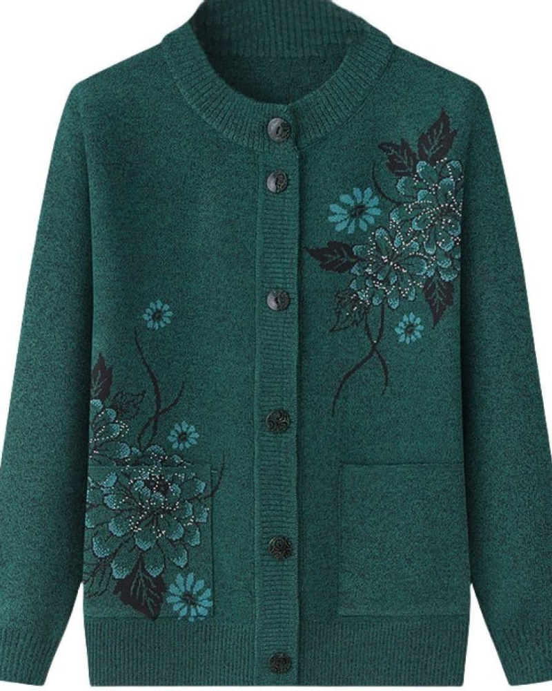 ModeGeist | Floral Charm Strickjacke
