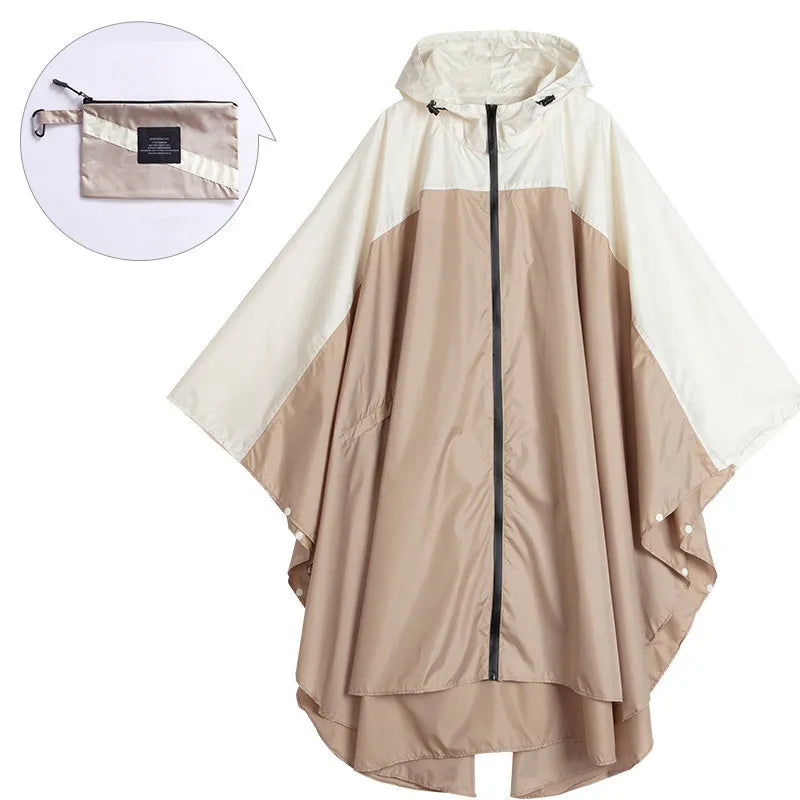 ModeGeist | Tragbarer Unisex wasserdichter Poncho mit Kapuze