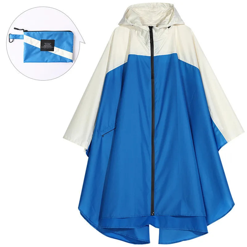 ModeGeist | Tragbarer Unisex wasserdichter Poncho mit Kapuze
