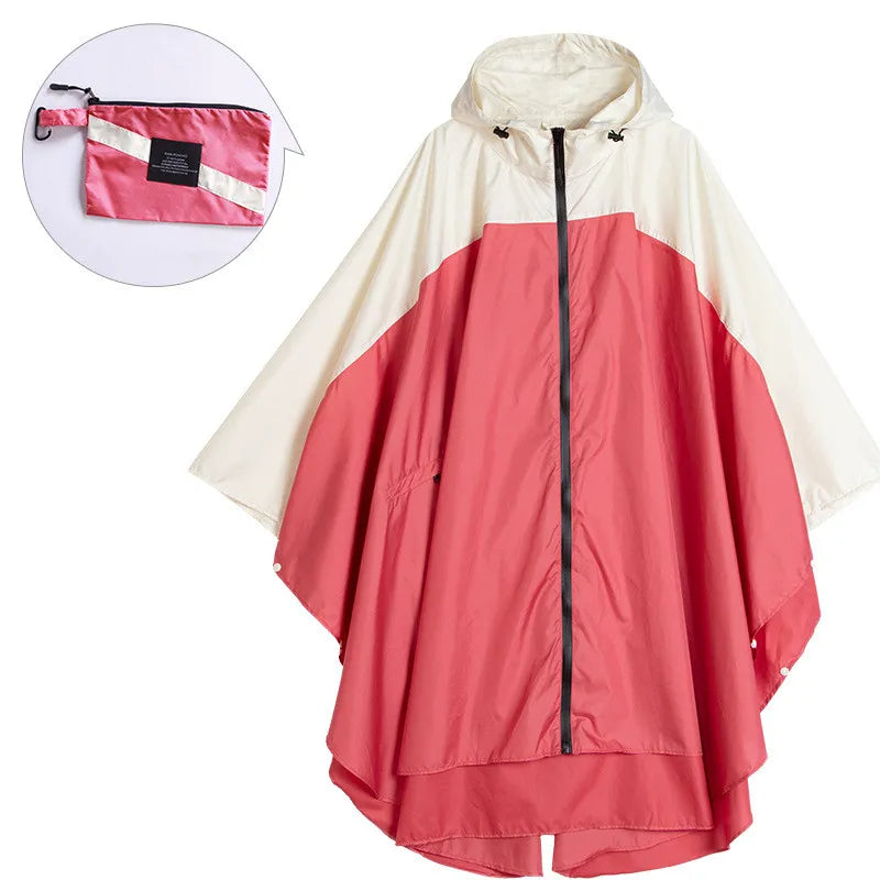 ModeGeist | Tragbare Unisex wasserdichte Poncho mit Kapuze