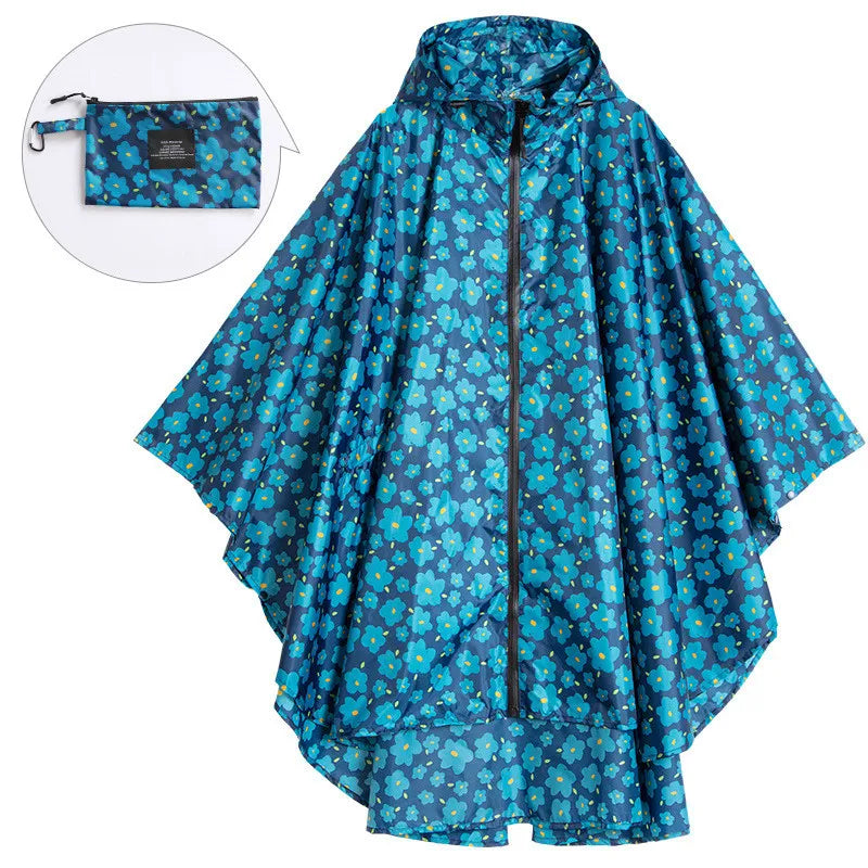 ModeGeist | Tragbare Unisex wasserdichte Poncho mit Kapuze