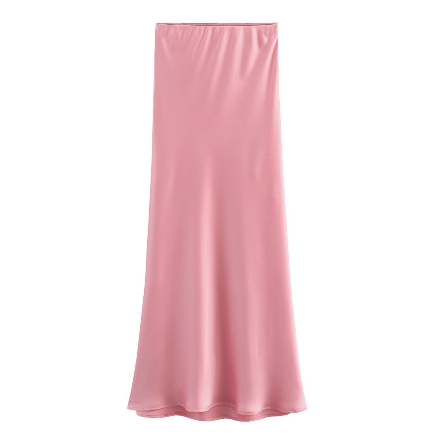 Edler Seidensatin-Rock von Alva mit hoher Taille